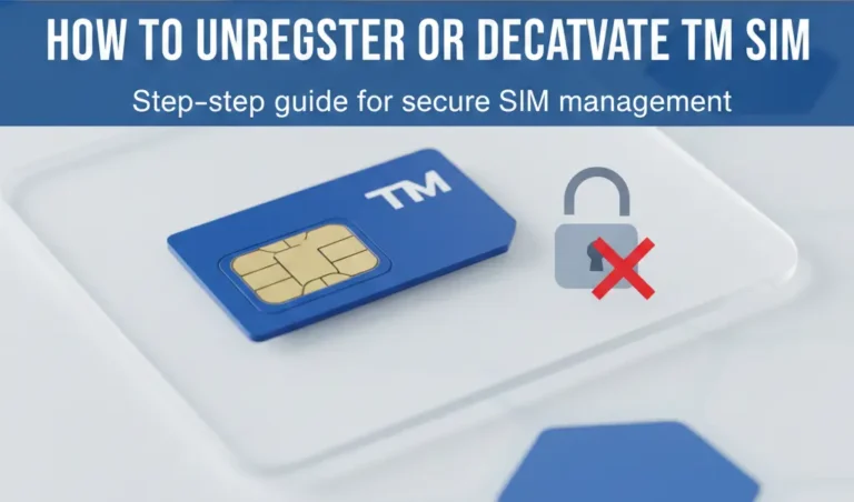 How to Unregister or Deactivate TM SIM