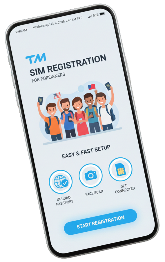 TM SIM Registration for Foreigners