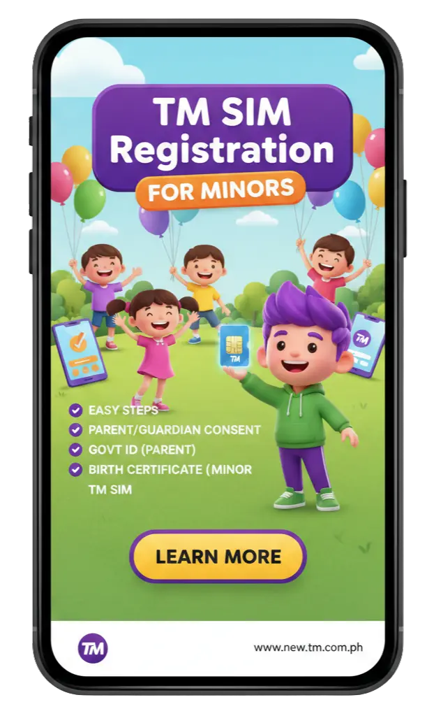 TM SIM Registration for Minors