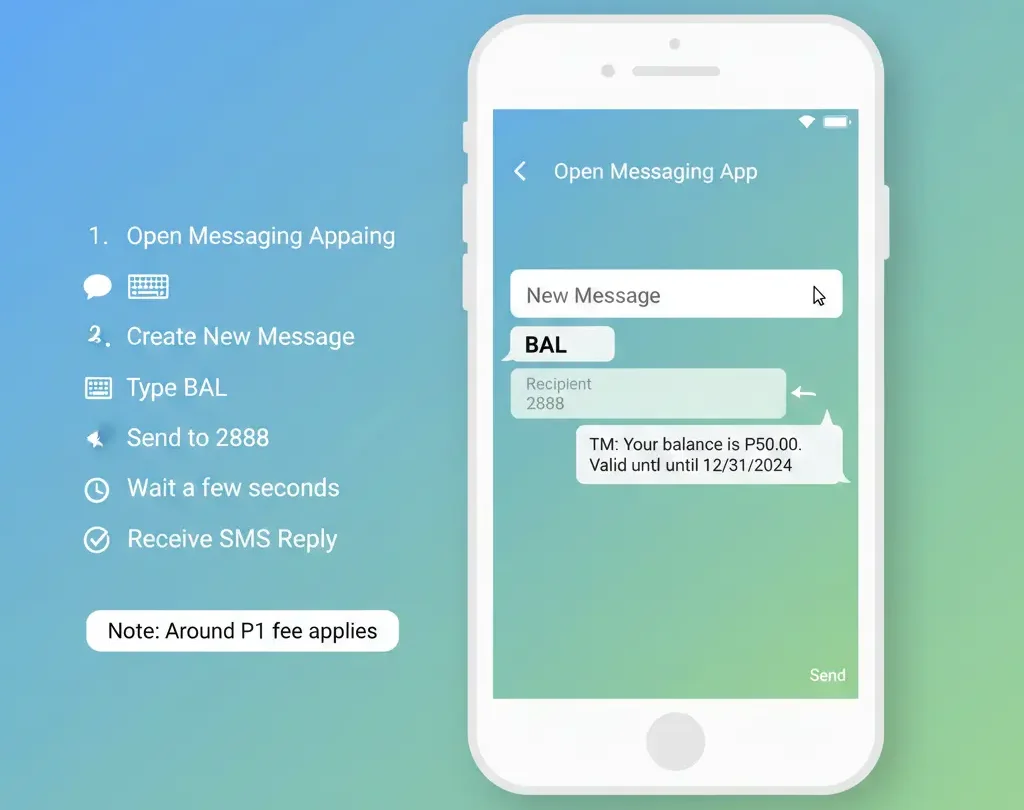 Check TM Balance via SMS